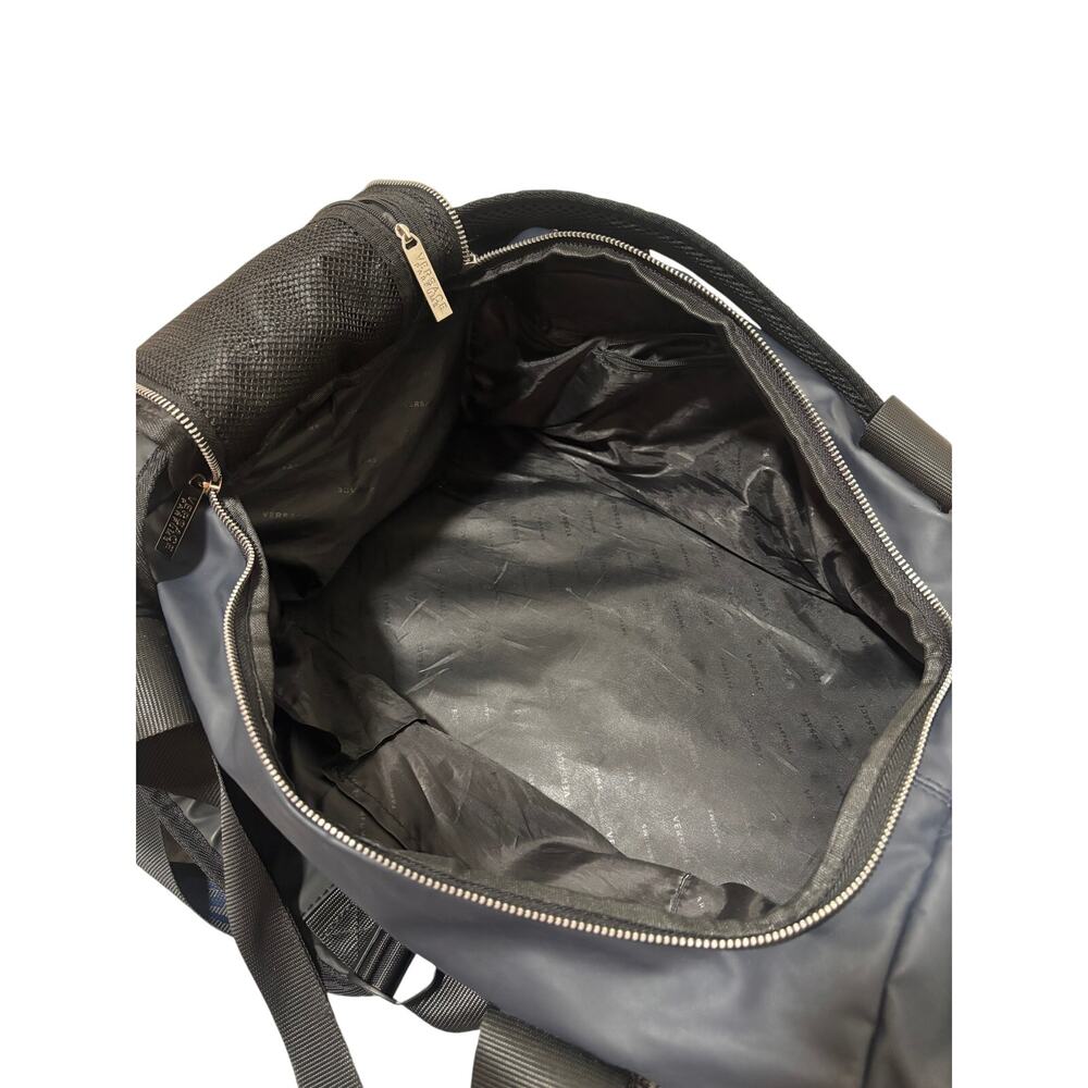 Versace Parfums Navy Duffel Bag with Greek Key Strap - Picture 6 of 6